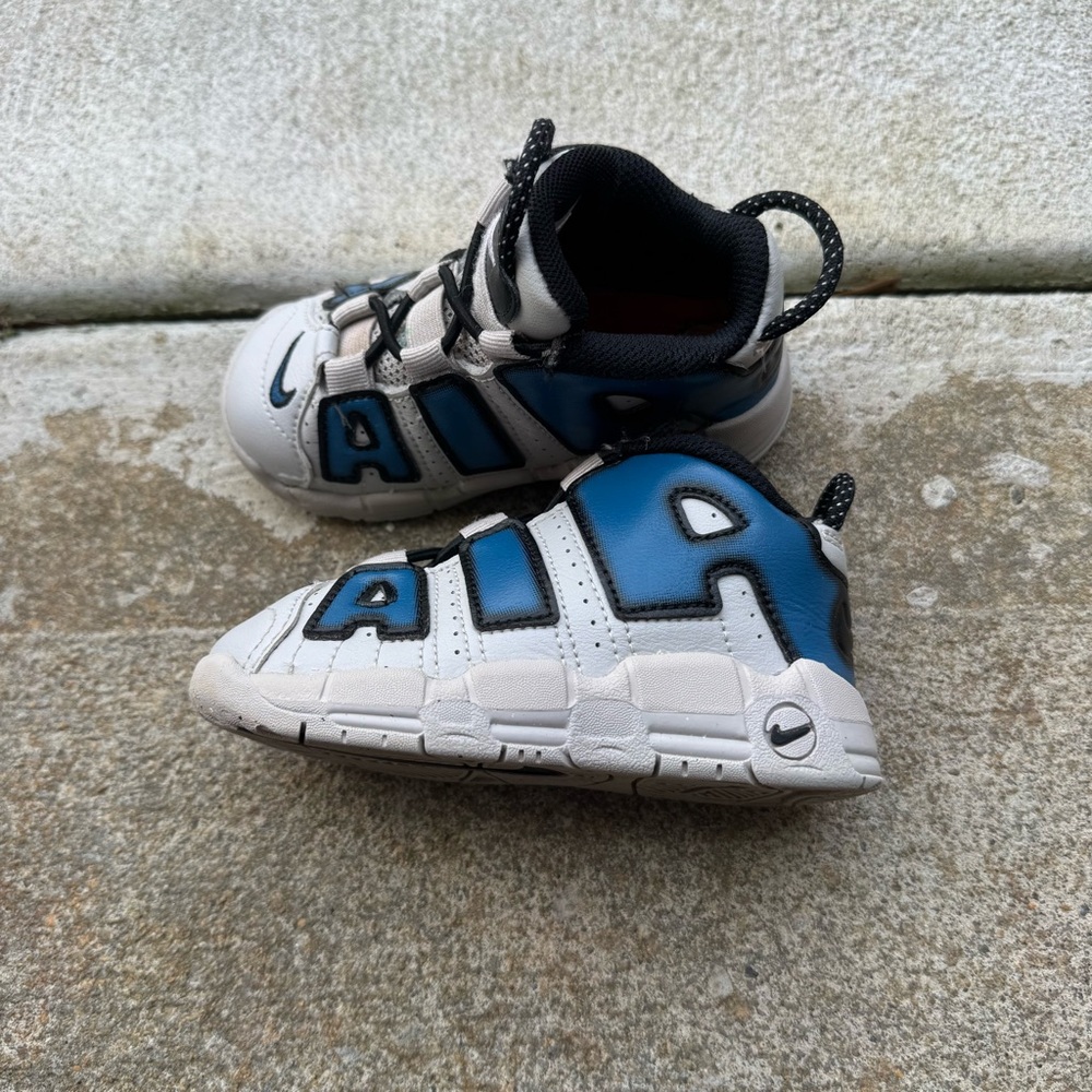Kids Nike Air More Uptempo Industrial Blue